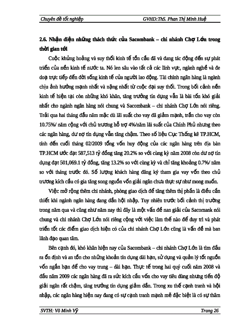 image for page Luận văn Phân tích tình hình tín dụng của ngân hàng sacombank chi nhánh chợ lớn