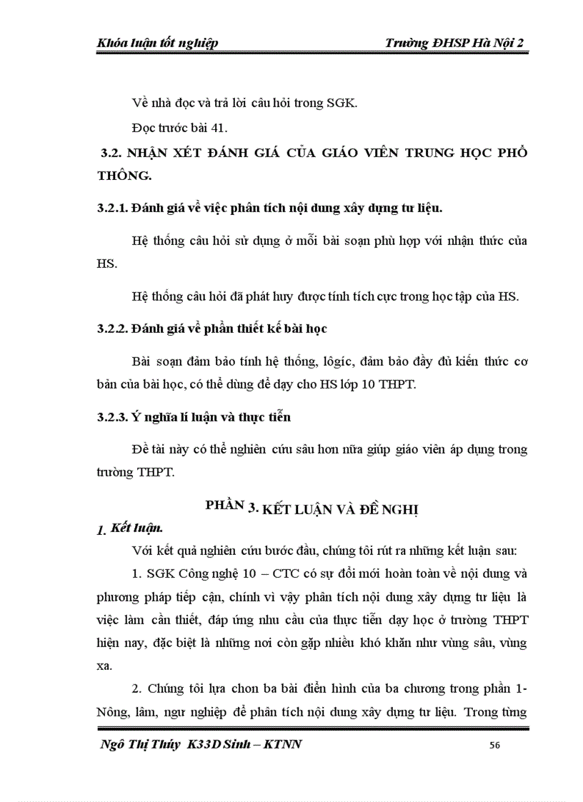 image for page Phân tích nội dung xây dựng tư liệu thiết kế bài giảng nhằm nâng cao chất lượng dạy và học môn Công nghệ 10 THPT