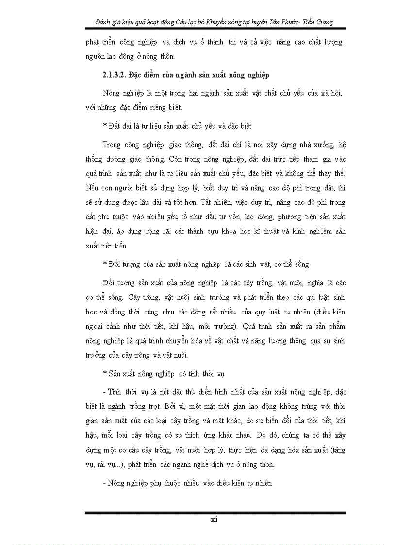 image for page Đánh giá hiệu quả hoạt động câu lạc bộ Khuyến nông tại huyện Tân Phước tỉnh Tiền Giang