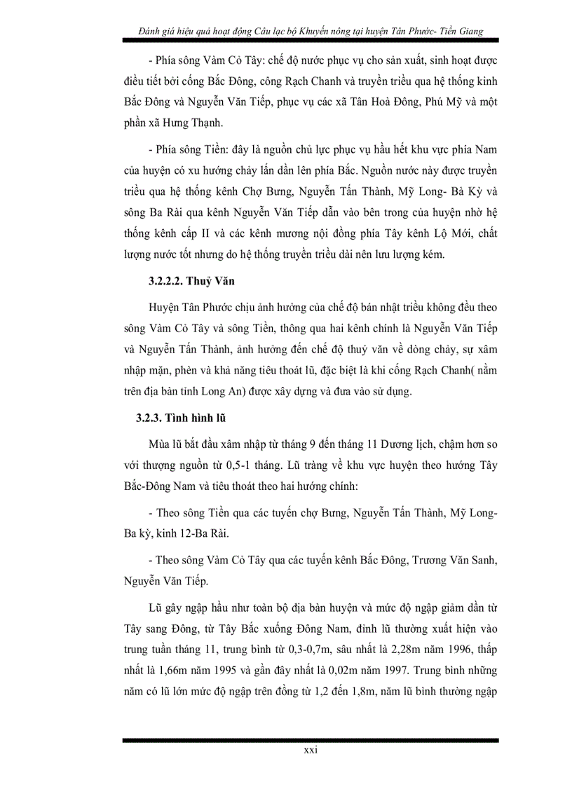 image for page Đánh giá hiệu quả hoạt động câu lạc bộ Khuyến nông tại huyện Tân Phước tỉnh Tiền Giang