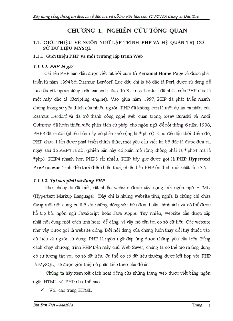 image for page Ứng dụng mã nguồn mở xây dựng cổng thông tin điện tử về đào tạo và hỗ trợ việc làm cho trung tâm Phát triển nội dung và Đào tạo trường CĐ CNTT Hữu Nghị Việt Hàn