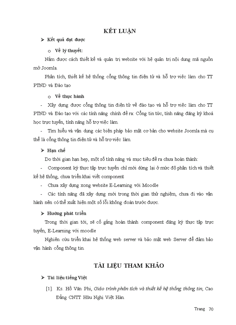 image for page Ứng dụng mã nguồn mở xây dựng cổng thông tin điện tử về đào tạo và hỗ trợ việc làm cho trung tâm Phát triển nội dung và Đào tạo trường CĐ CNTT Hữu Nghị Việt Hàn