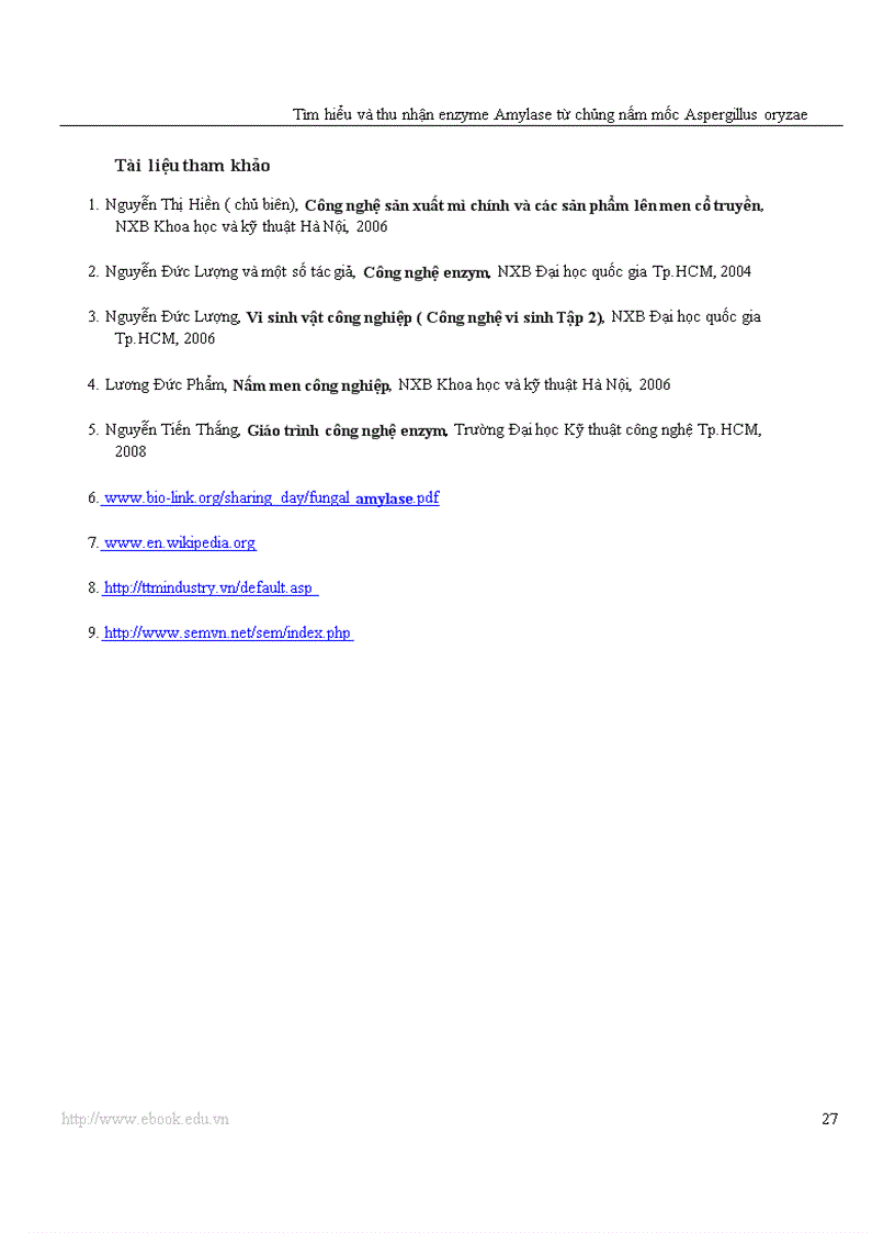 image for page Công nghệ Protein và enzyme Tìm hiểu và thu nhận enzyme amylase từ chủng nấm mốc Aspergillus oryzae