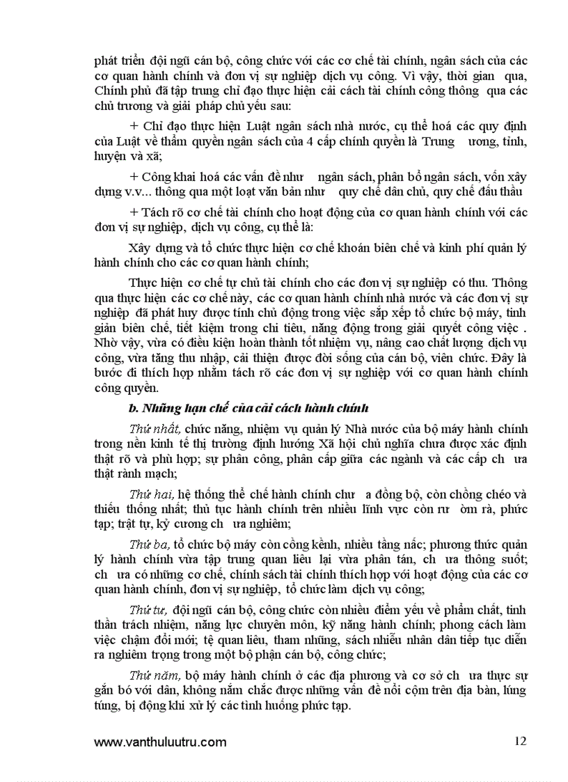 image for page Cải cách hành chính ở việt nam giai đoạn từ 2001 đến 2010