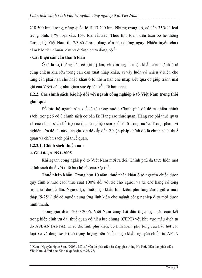 image for page Phân tích chính sách bảo hộ ngành công nghiệp ô tô ở Việt Nam