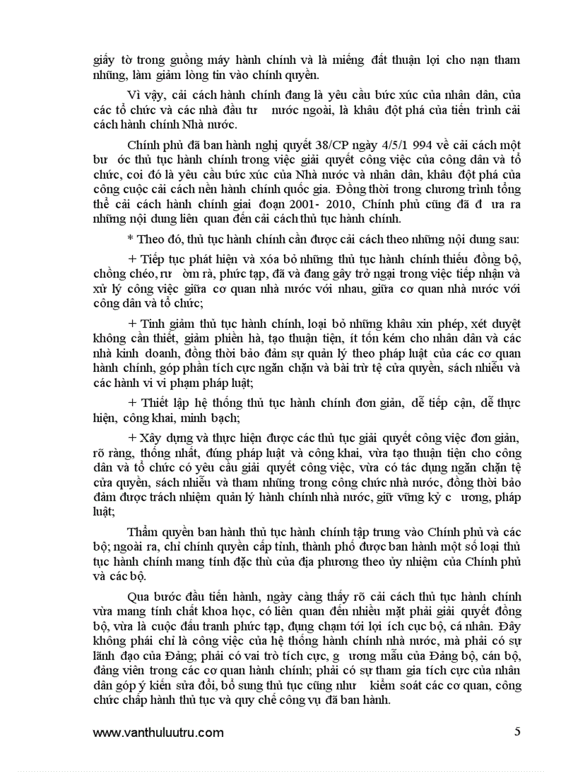 image for page Thủ tục hành chính và cải cách thủ tục hành chính