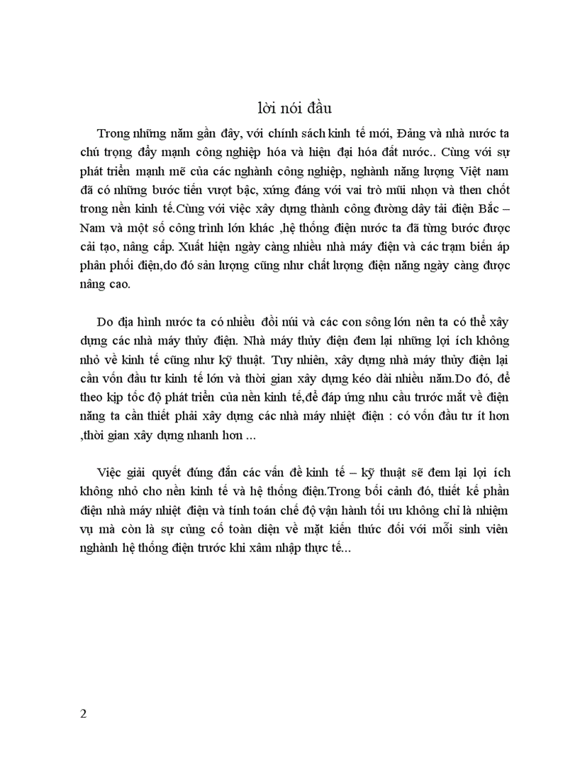 image for page Thiết kế phần điện nhà máy nhiệt điện gồm 3 tổ máy công suất mỗi máy là 100 MW Nhà máy có nhiệm vụ cung cấp điện cho phụ tải điện áp máy phát phụ tải điện áp trung và phát công suất th