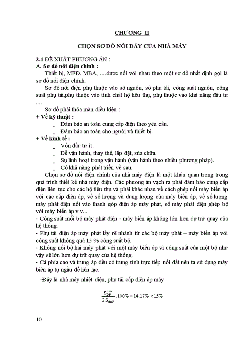 image for page Thiết kế phần điện nhà máy nhiệt điện gồm 3 tổ máy công suất mỗi máy là 100 MW Nhà máy có nhiệm vụ cung cấp điện cho phụ tải điện áp máy phát phụ tải điện áp trung và phát công suất th