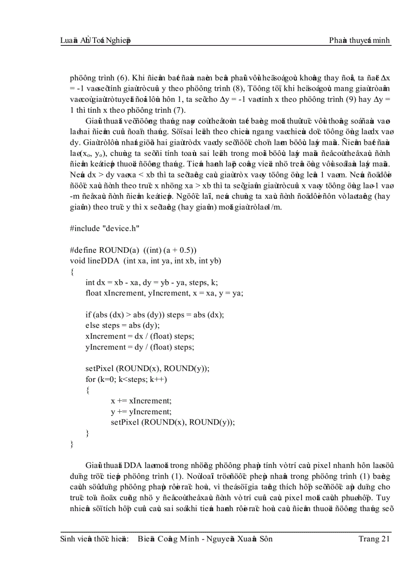 image for page Cơ sở toán học trong đồ hoạ máy tính