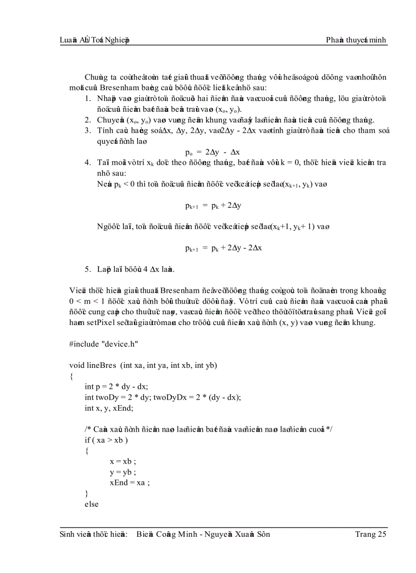 image for page Cơ sở toán học trong đồ hoạ máy tính