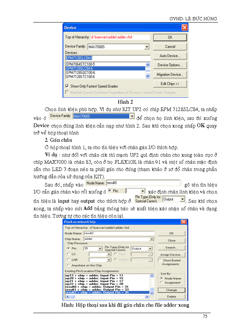 image for page Một số ứng dụng trên KIT UP2 hãng Altera