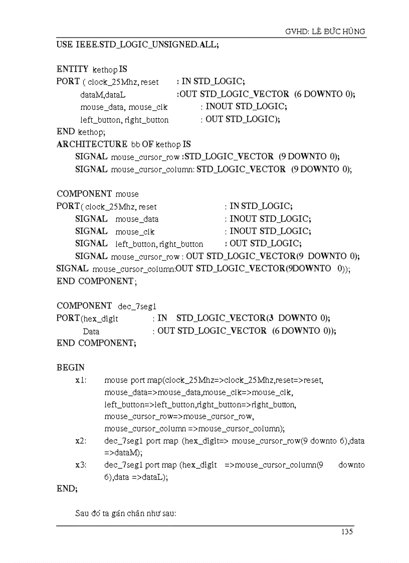 image for page Một số ứng dụng trên KIT UP2 hãng Altera