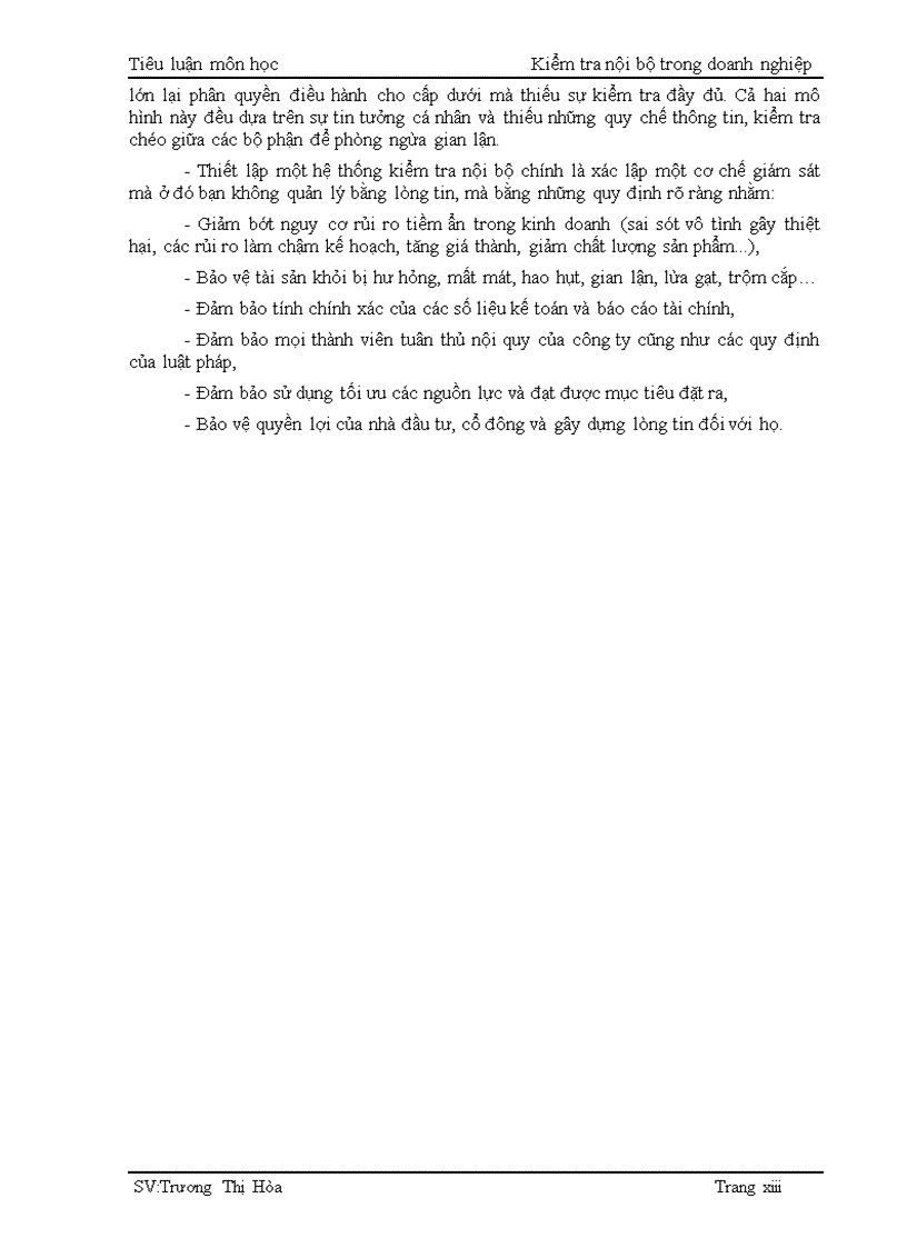 image for page Quản trị học Kiểm tra nội bộ trong doanh nghiệp