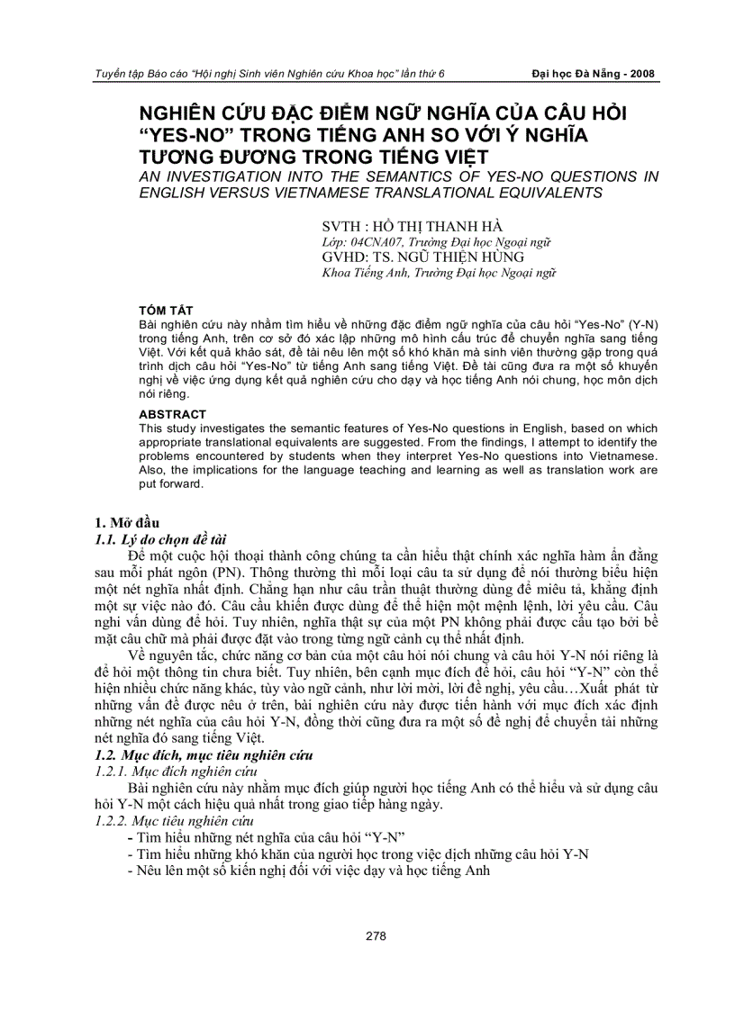 image for page Nghiên cứu đặc điểm ngữ nghĩa của câu hỏi yes no trong tiếng anh so với ý nghĩa tương đương trong tiếng việt