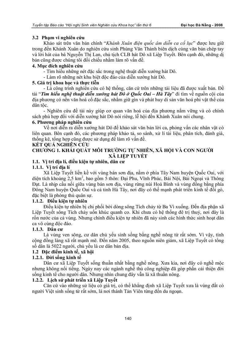 image for page Tìm hiểu nghệ thuật diễn xướng hát dô ở quốc oai hà tây