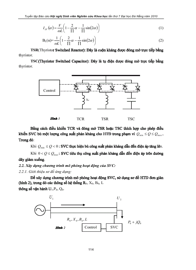 image for page Nghiên cứu xây dựng chương trình mô phỏng sử dụng thiết bị svc và tcsc để điều khiển nâng cao ổn định hệ thống điện