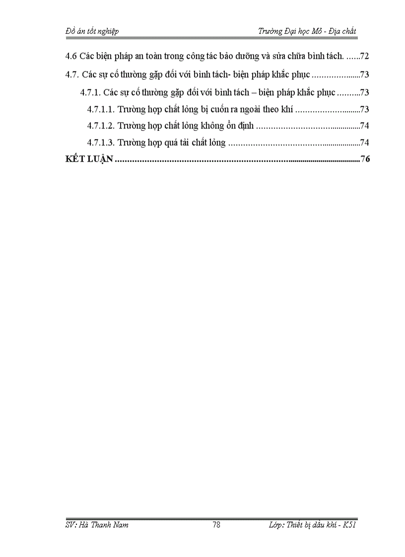 image for page Tìm hiểu cấu tạo nguyên lý hoạt động của bình tách dầu khí ở mỏ Bạch Hổ Tính toán cho bình tách dầu khí C1 tại giàn khai thác MSP3 mỏ Bạch Hổ