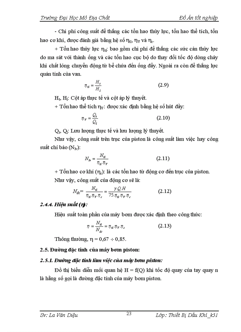 image for page Máy bơm piston YHБ 600 dùng trong công tác khoan dầu khí Tính toán các thông số của van bơm piston YHБ 600