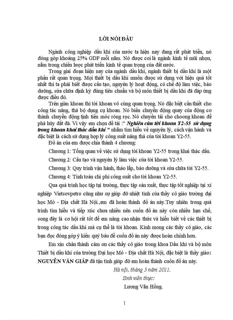 image for page Nghiên cứu tời khoan Y2 55 sử dụng trong khoan khai thác dầu khí