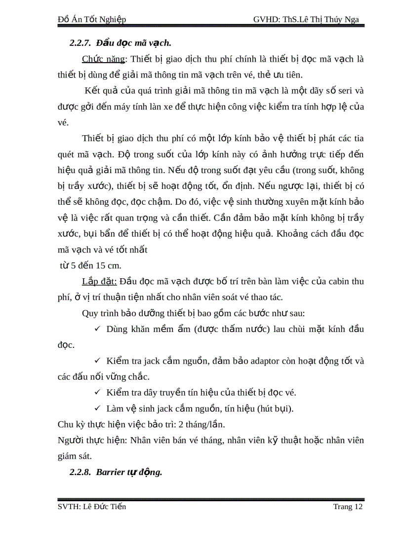 image for page Đồ án Nghiên cứu lắp đặt hệ thống thu phí ẩn chỉ mã vạch một dừng