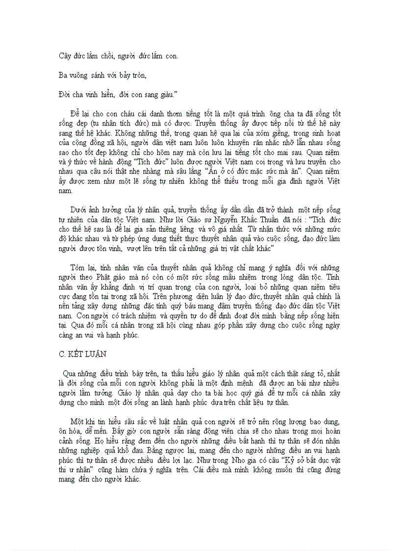 image for page Ảnh hưởng của giáo lý nhân quả trong đời sống văn hóa dân tộc