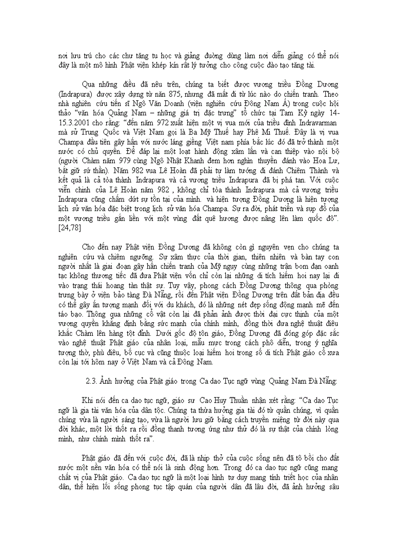 image for page Ảnh hưởng của Phật giáo dến đời sống văn hóa vùng Quảng Nam