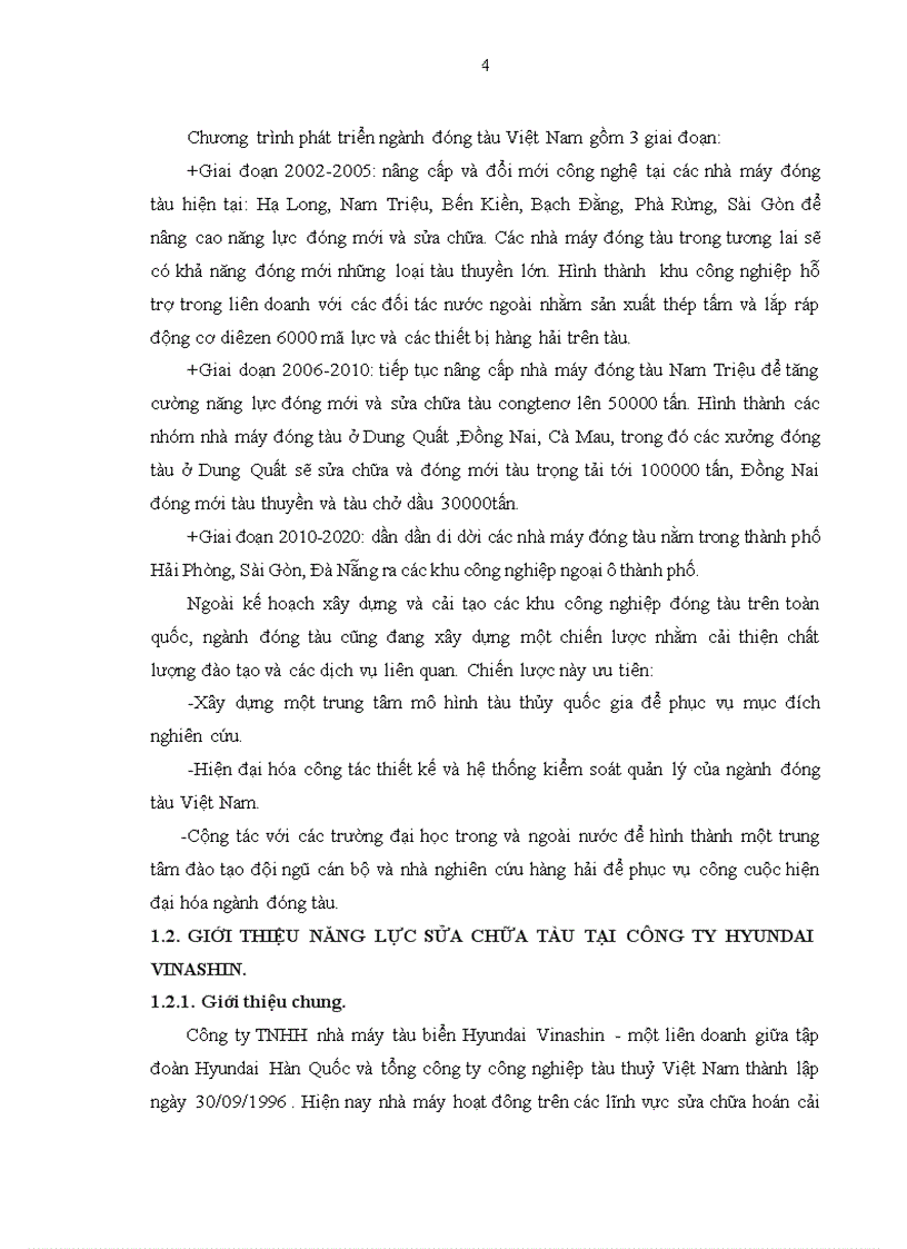 image for page Thiết kế quy trình công nghệ sửa chữa thay thế kết cấu mũi tàu vỏ thép tàu hàng trọng tải 43500 tấn của công ty Huyndai Vinasin