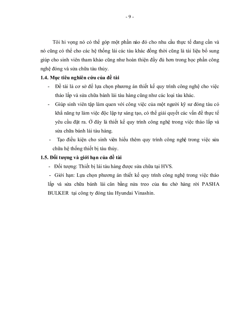 image for page Thiết kế quy trình công nghệ trong việc tháo lắp và sửa chữa bánh lái tàu hàng PASHA BULKER tải trọng 76 781 tấn tại công ty đóng tàu Huyndai Vinashin
