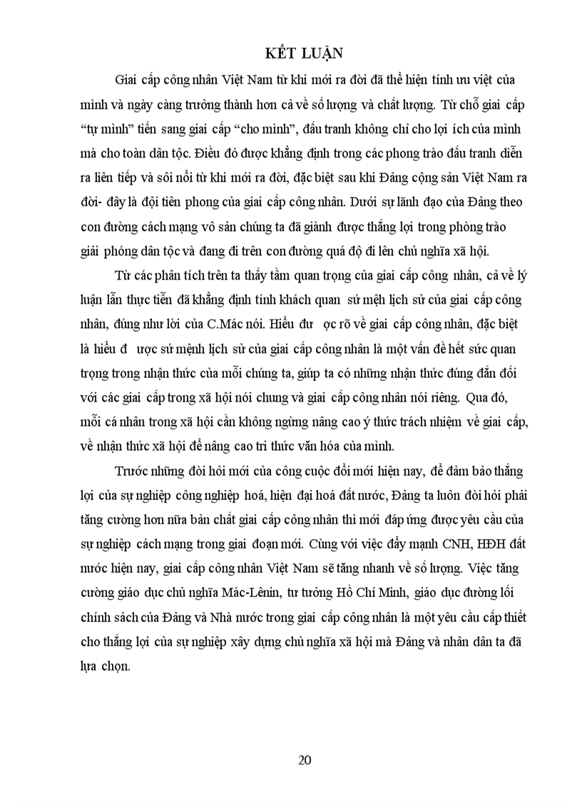 image for page Tiểu luận Giai cấp công nhân và phong trào công nhân Việt Nam từ khi ra đời cho đến năm 1930