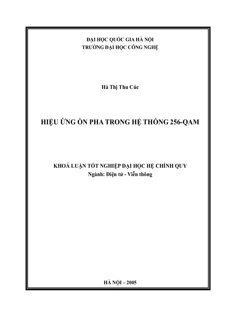 image for page Hiệu ứng ồn pha trong hệ thống 256 QAM
