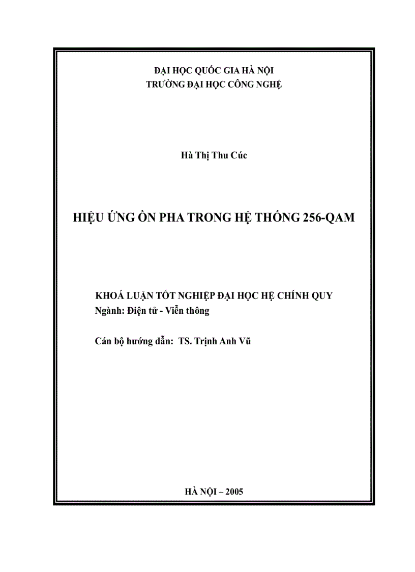 image for page Hiệu ứng ồn pha trong hệ thống 256 QAM