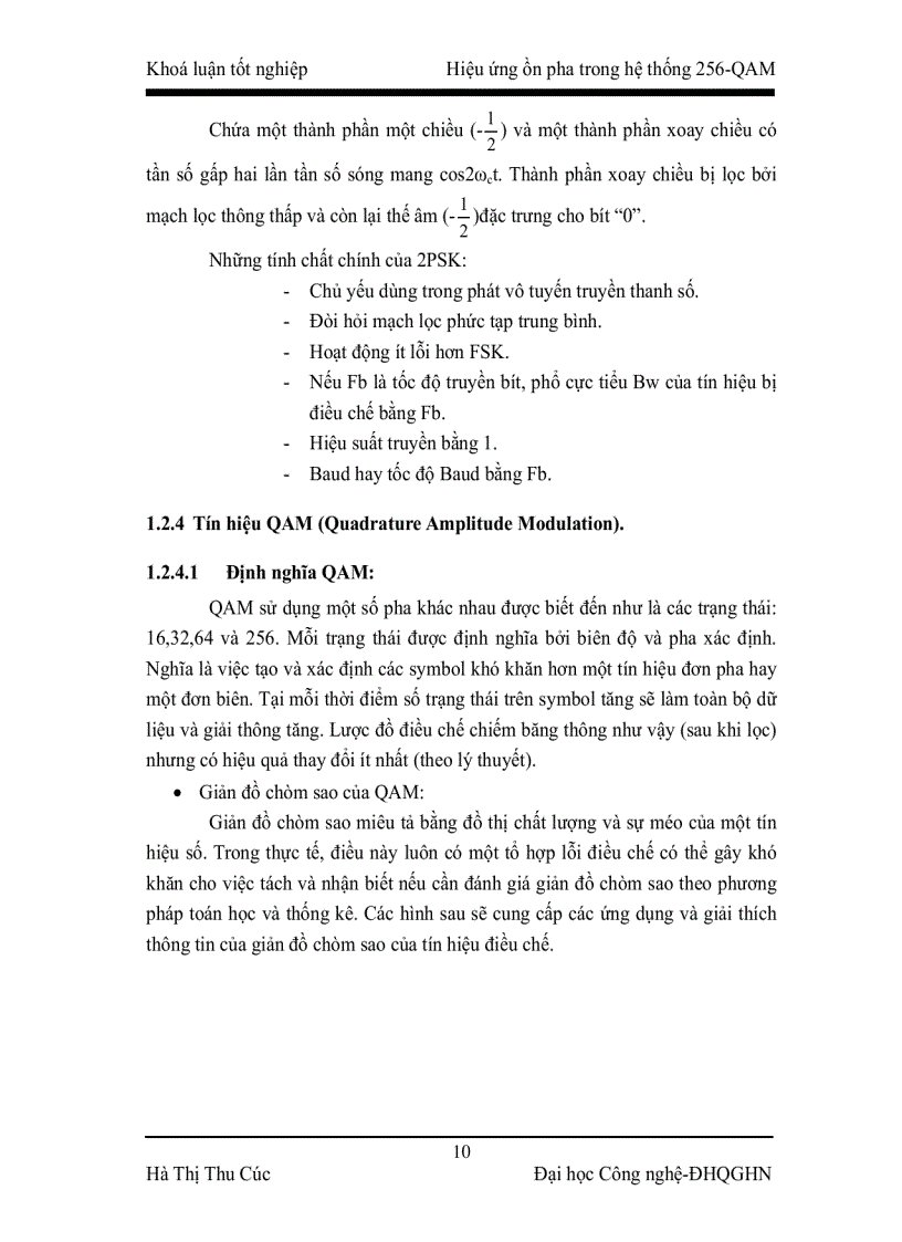 image for page Hiệu ứng ồn pha trong hệ thống 256 QAM