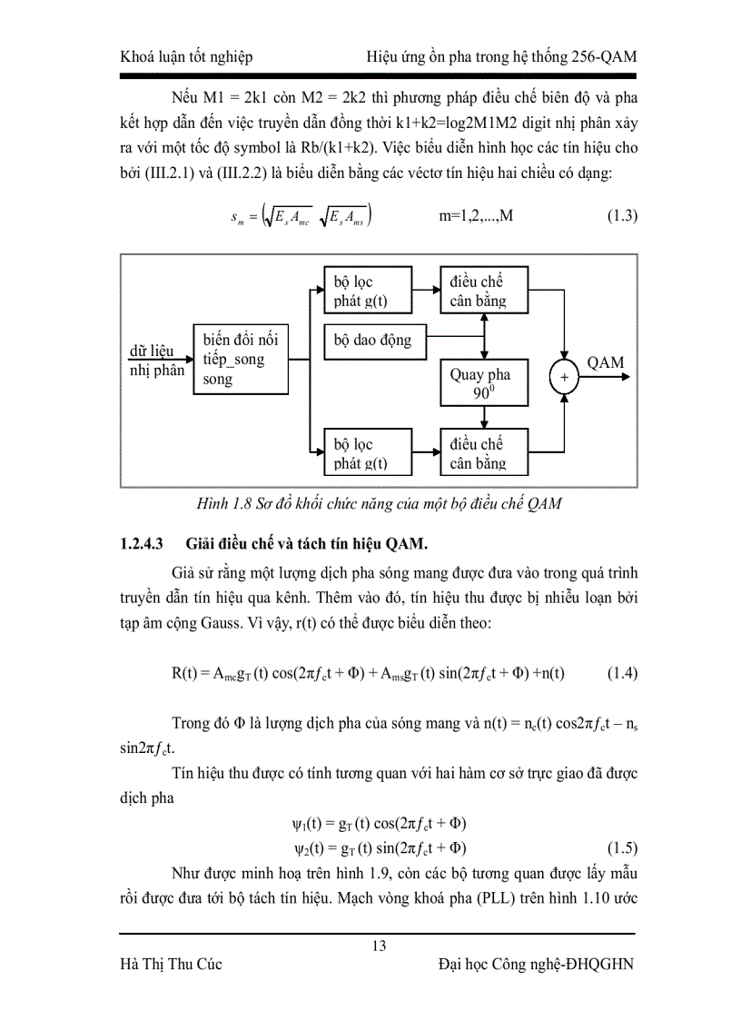 image for page Hiệu ứng ồn pha trong hệ thống 256 QAM