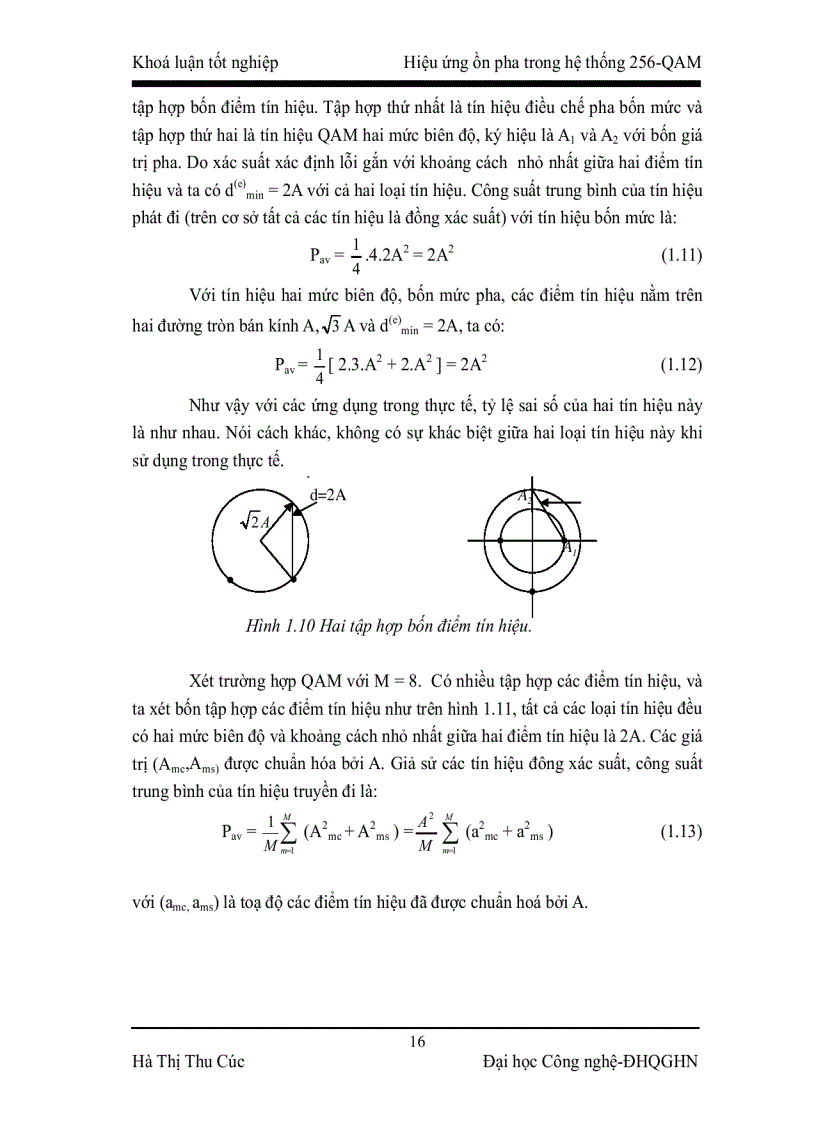 image for page Hiệu ứng ồn pha trong hệ thống 256 QAM
