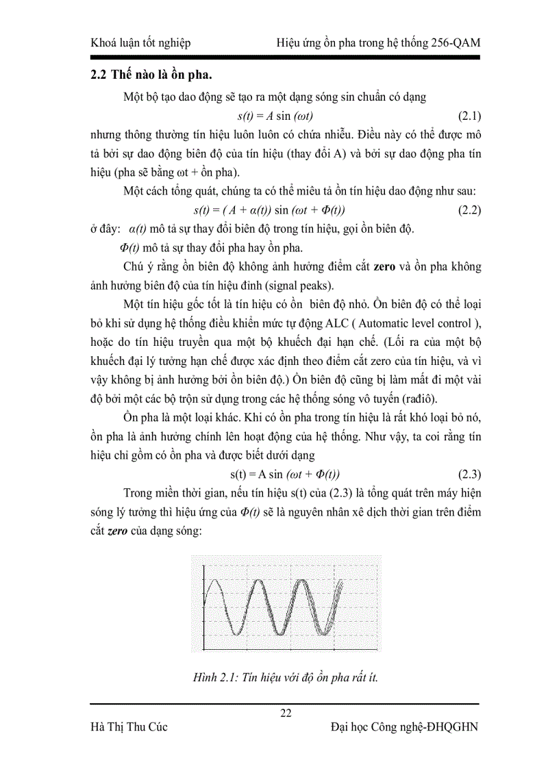 image for page Hiệu ứng ồn pha trong hệ thống 256 QAM