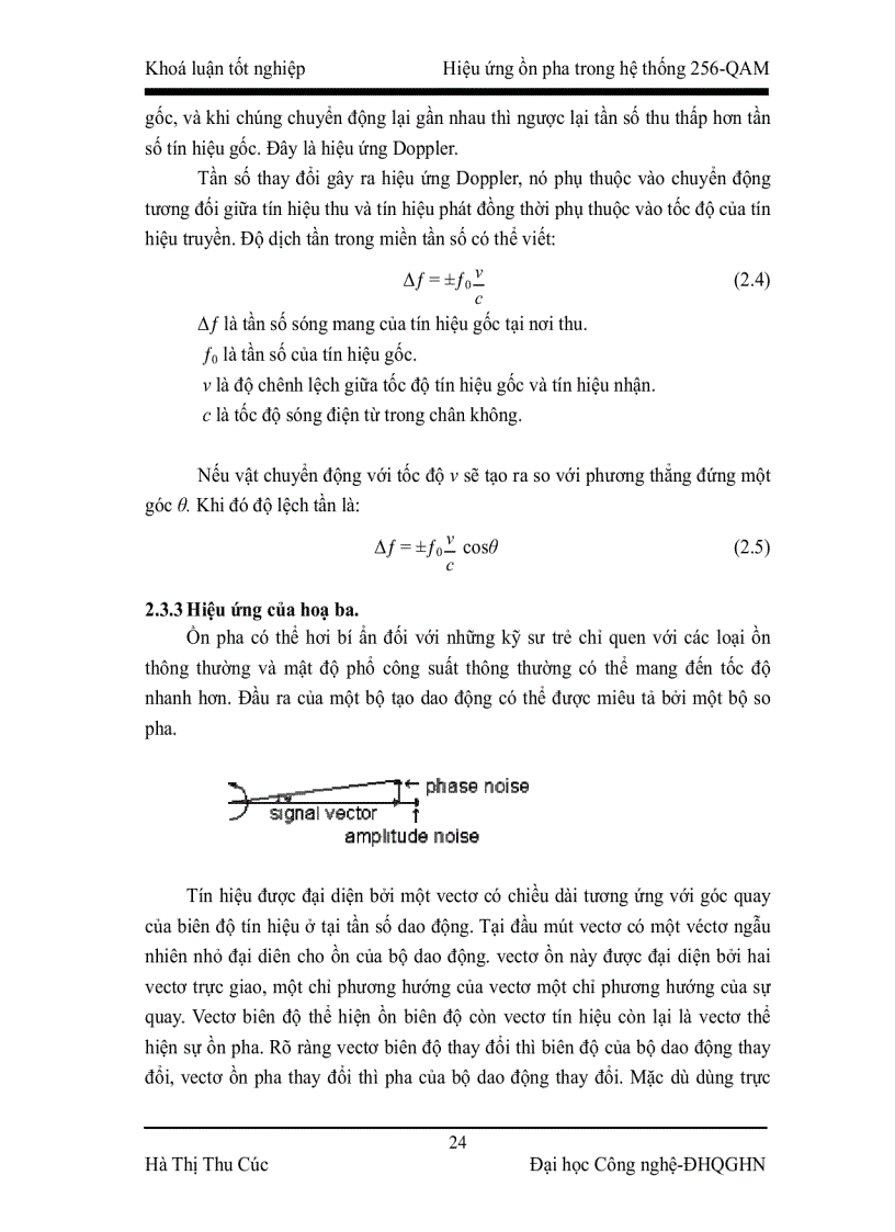 image for page Hiệu ứng ồn pha trong hệ thống 256 QAM