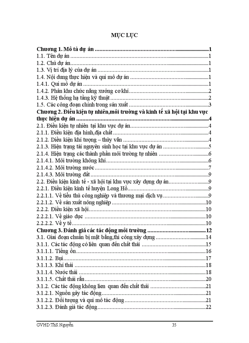 image for page Đánh giá tác động môi trường của dự án xây dựng xưởng cơ khí hàn điện với công suất 5000 tấn năm ở Xã Long Phước huyện Long Hồ tỉnh Vĩnh Long