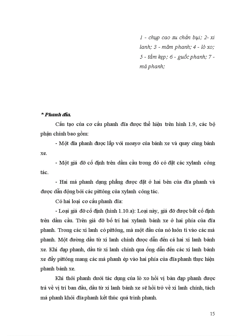 image for page Khai thác hệ thống phanh trên ô tô du lịch