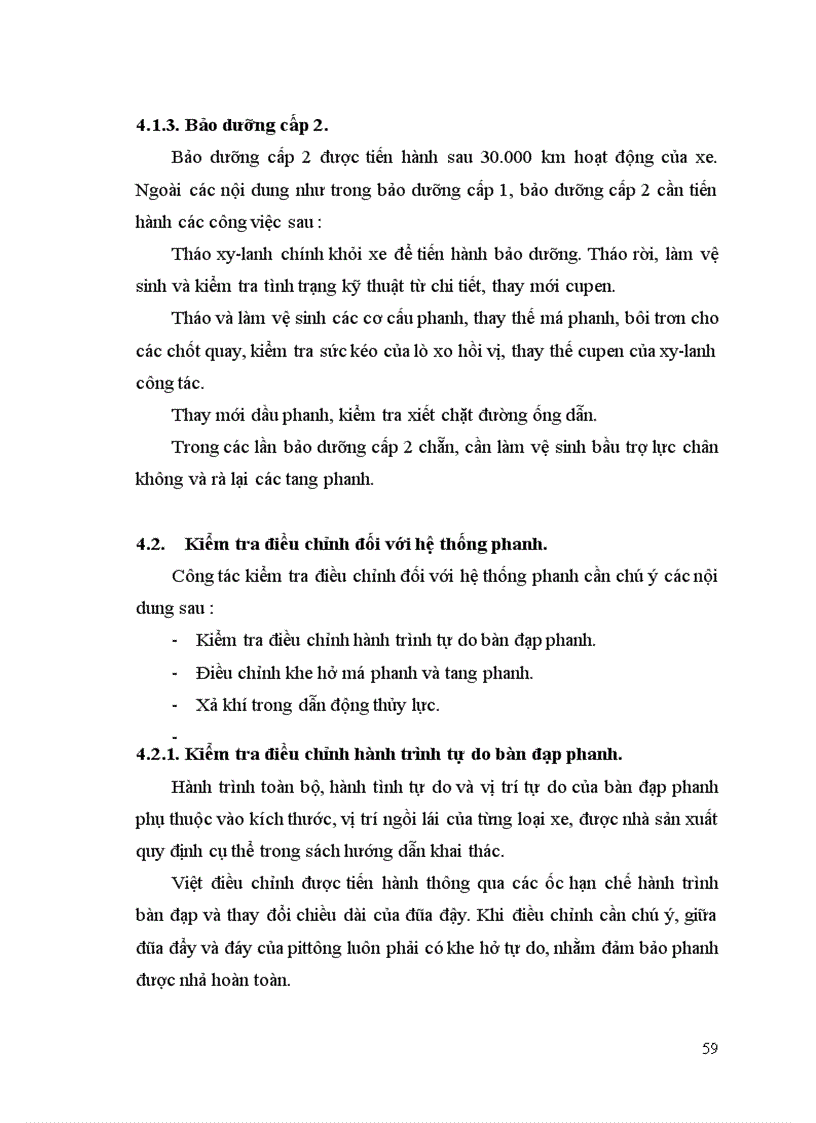 image for page Khai thác hệ thống phanh trên ô tô du lịch