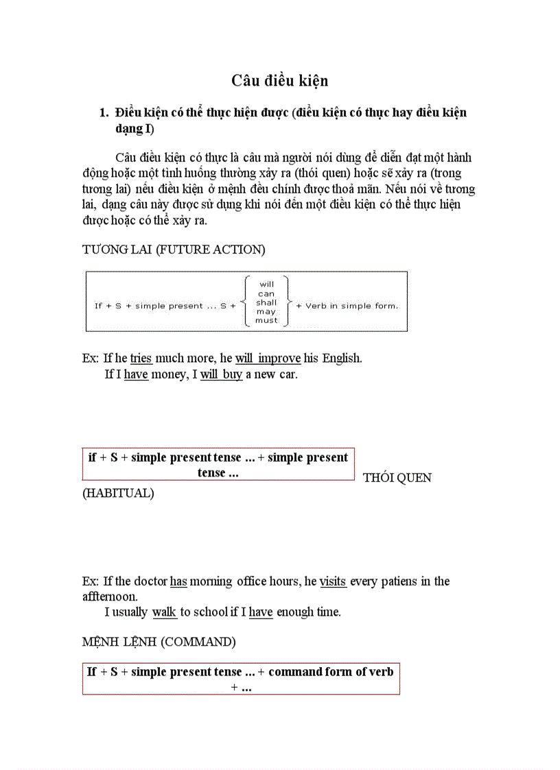 image for page Câu điều kiện trong tiếng anh