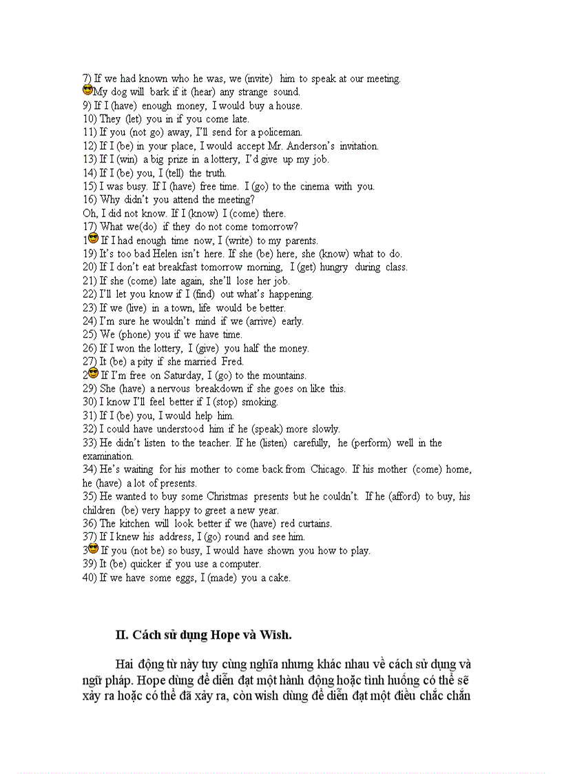 image for page Câu điều kiện trong tiếng anh