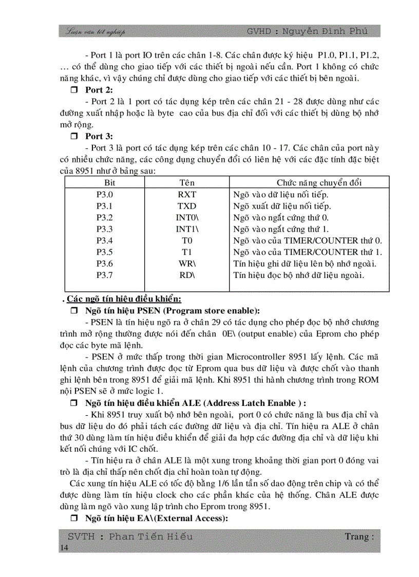 image for page Giao tiếp giữa kit vi điều khiển 8051 với máy tính