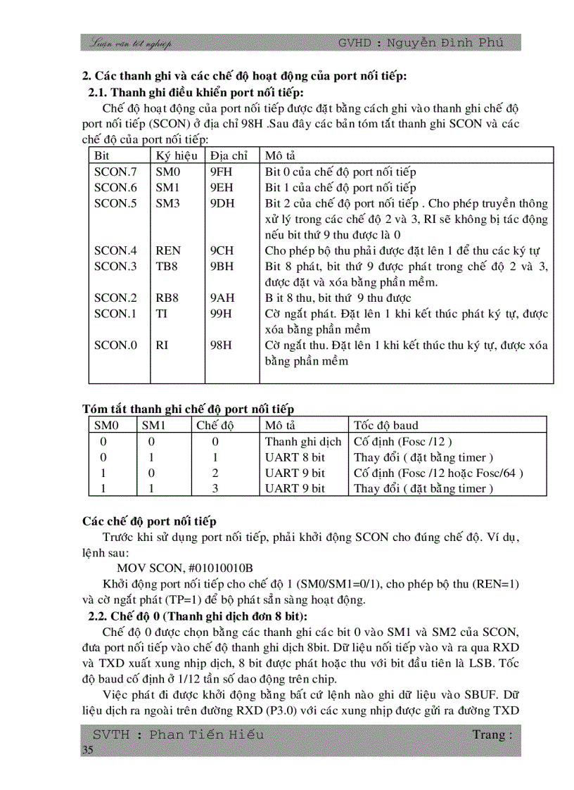 image for page Giao tiếp giữa kit vi điều khiển 8051 với máy tính