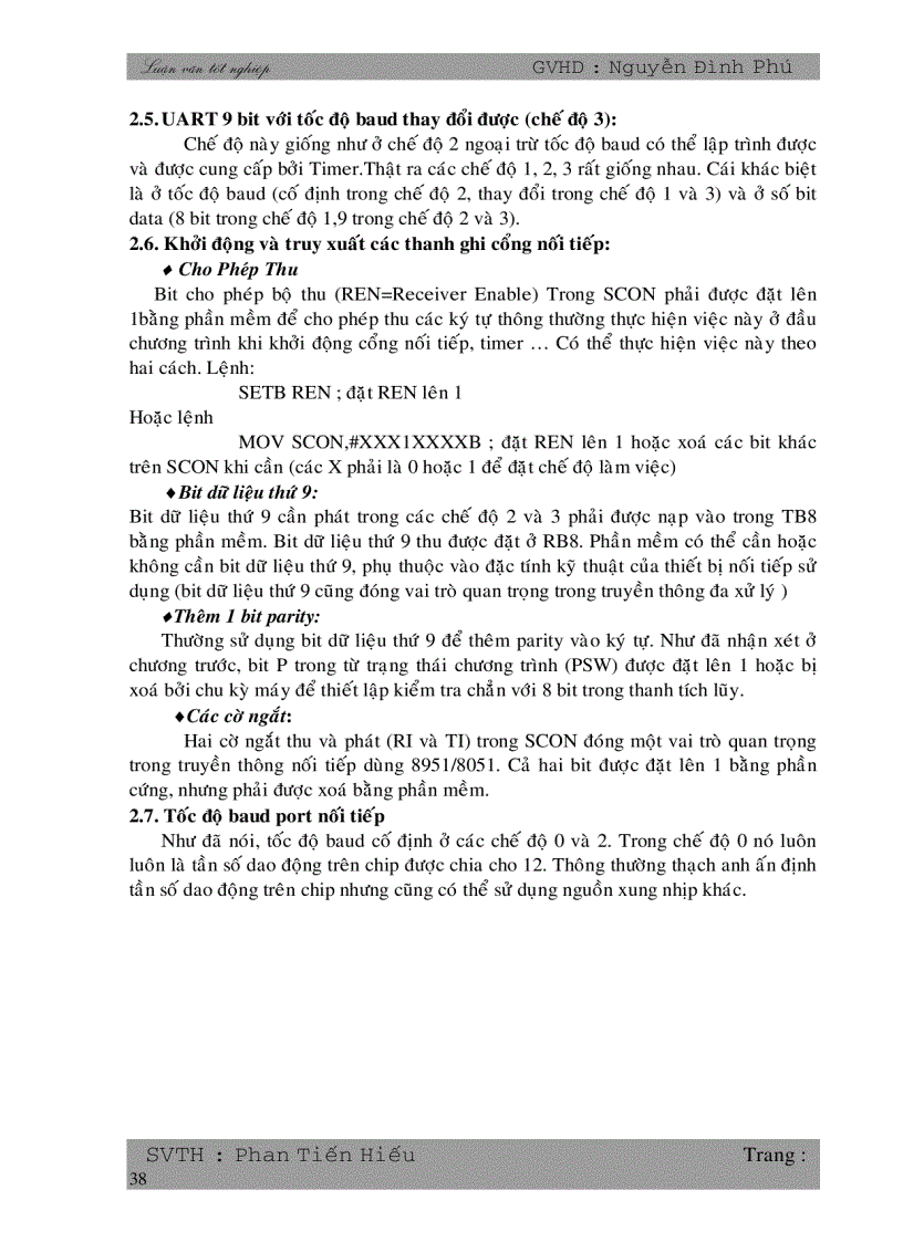 image for page Giao tiếp giữa kit vi điều khiển 8051 với máy tính