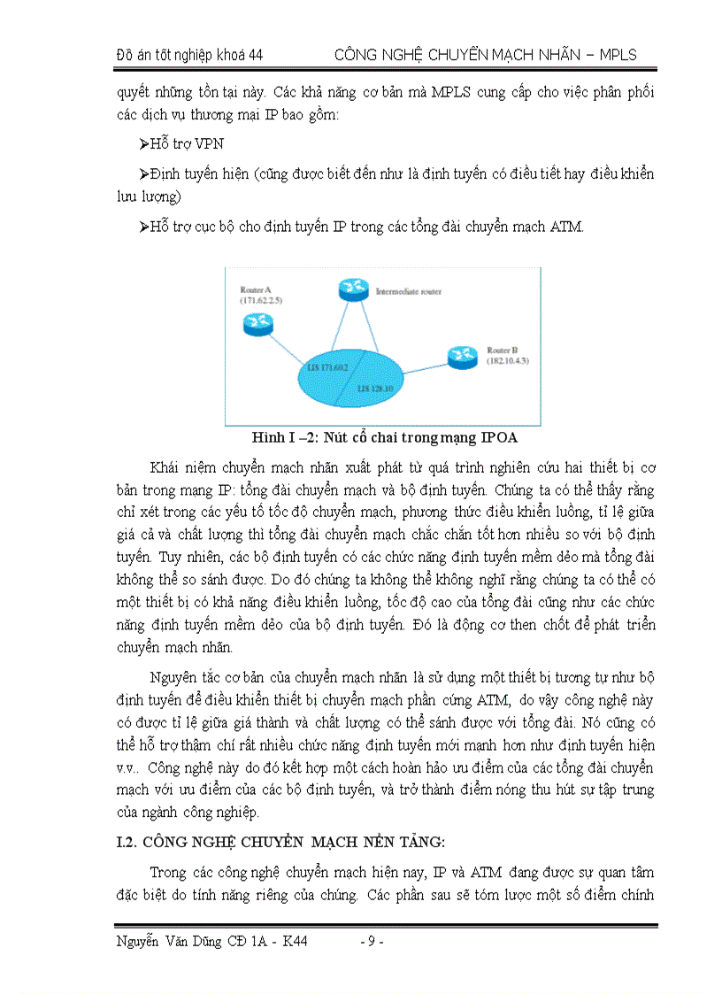 image for page Công Nghệ chuyển mạch nhãn đa giao thức MultiPotocol Label Switching MPLS