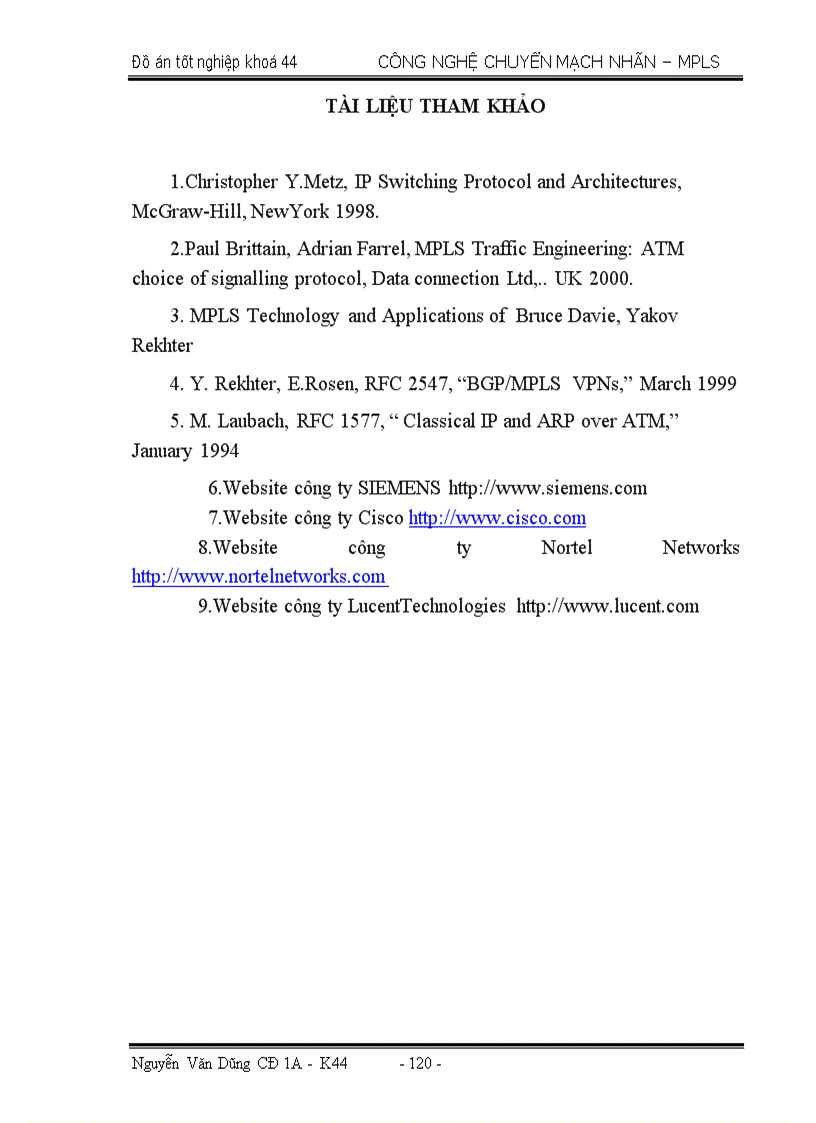 image for page Công Nghệ chuyển mạch nhãn đa giao thức MultiPotocol Label Switching MPLS