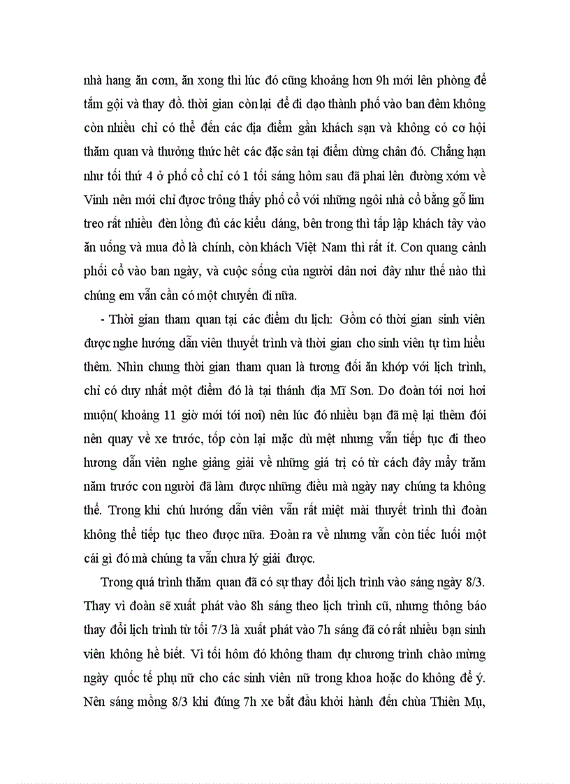 image for page Bài thu hoạch về chuyến du lịch thực tế Hà Nội Phong Nha Huế Hội An Quê Bác