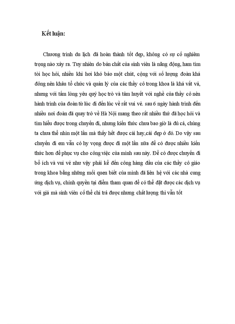 image for page Bài thu hoạch về chuyến du lịch thực tế Hà Nội Phong Nha Huế Hội An Quê Bác