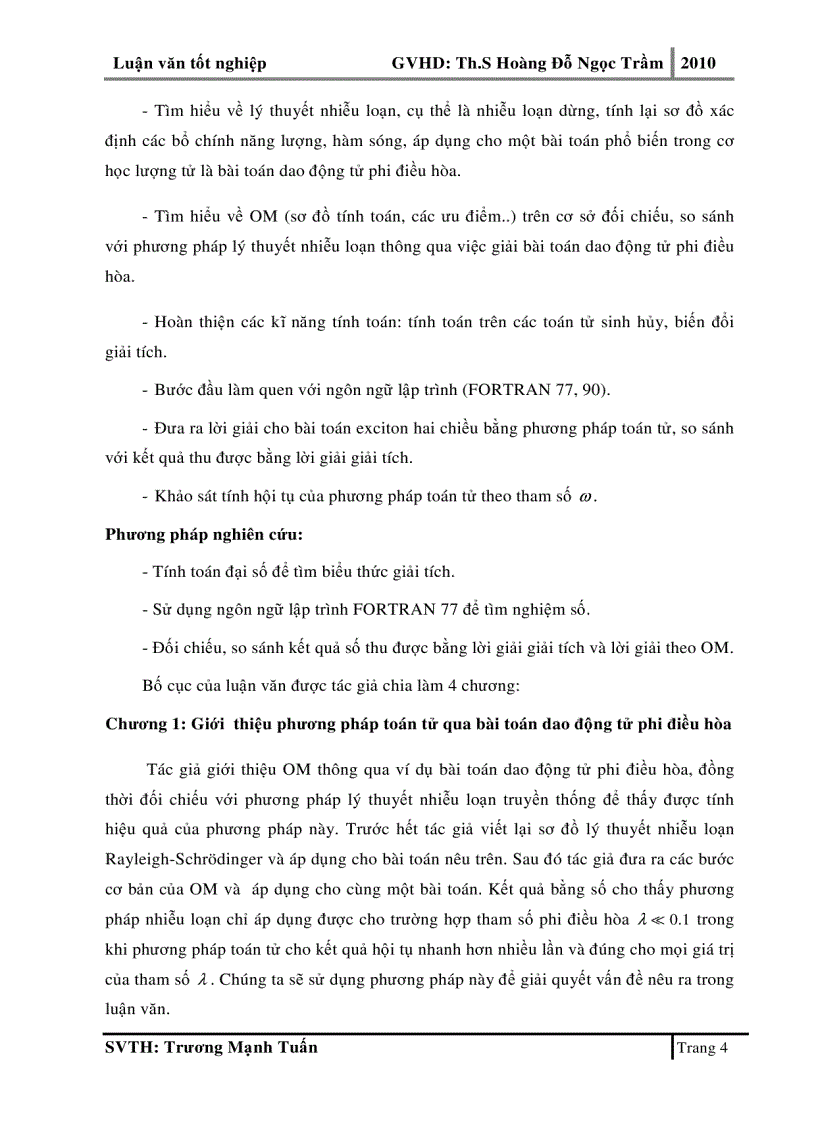 image for page Phương pháp toán tử cho bài toán exciton hai chiều