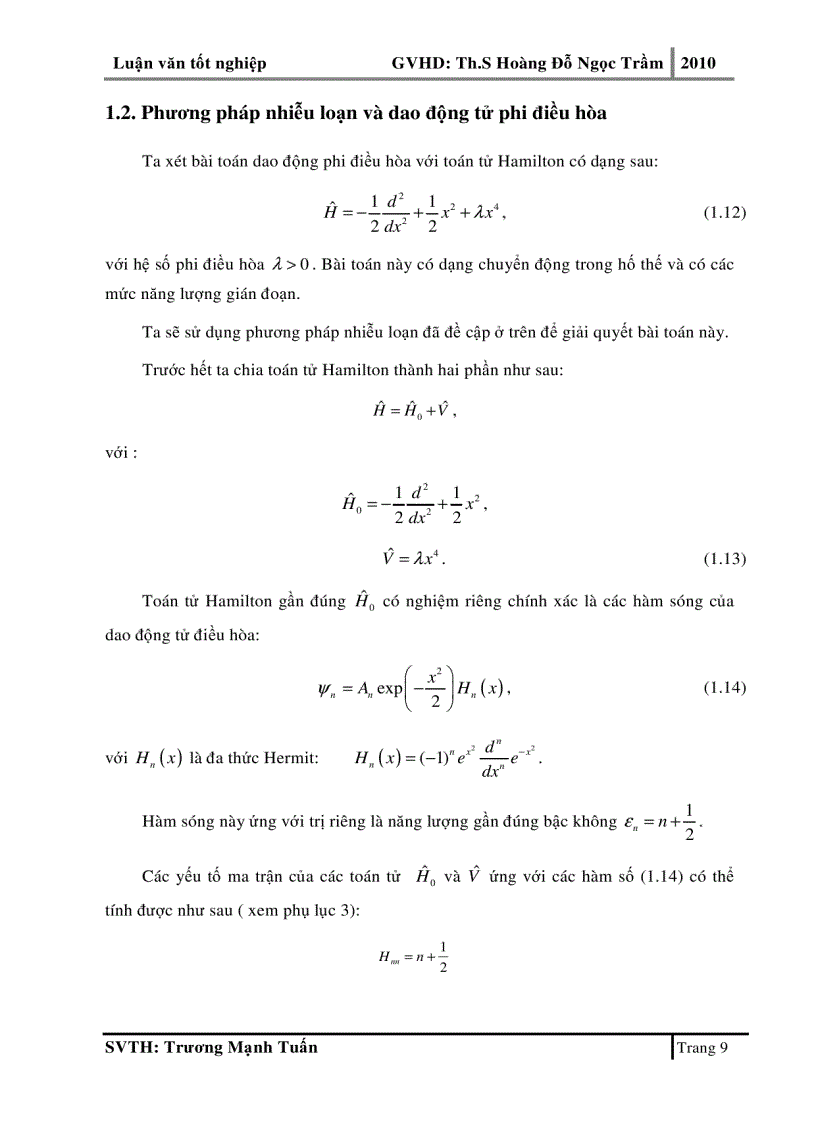 image for page Phương pháp toán tử cho bài toán exciton hai chiều